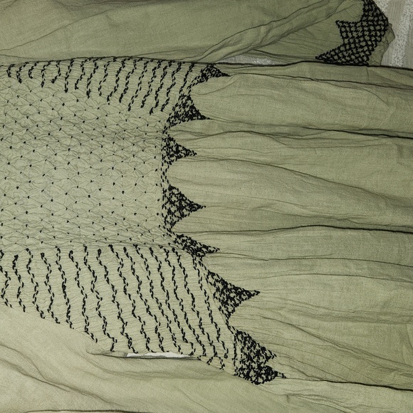 Nwot Free People What a feeling tunic/ dress color sage combo - Picture 7 of 15